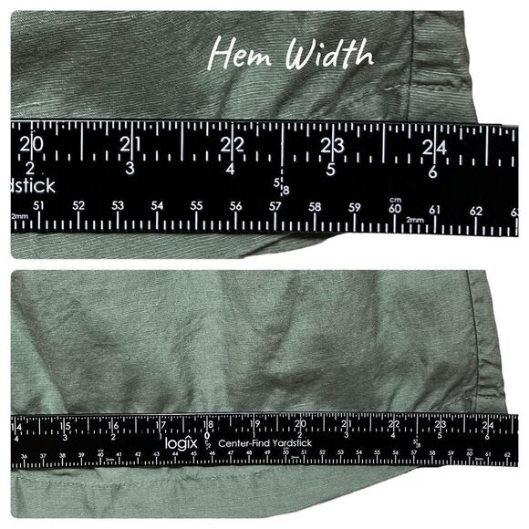 Lacoste Army Green Pocket  A Line Mini Lined Skirt Size Medium - Picture 10 of 13
